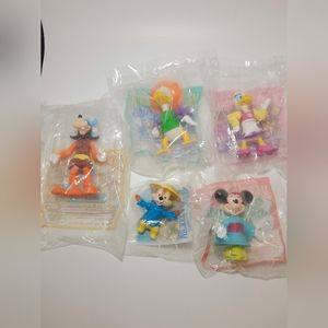 New 1993 Vintage Mickey & Friends McDonald's.Minnie,Donald,Chip,Goofy,Daisy